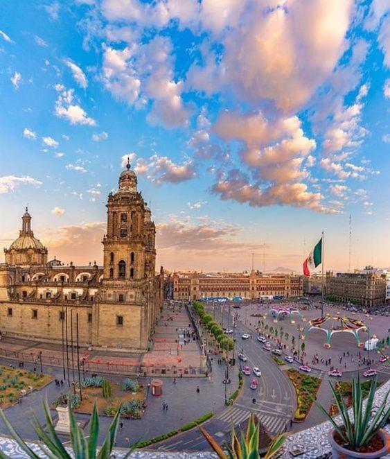 Central & Cozy Studio With Rooftop View 1 Mexico City Luaran gambar